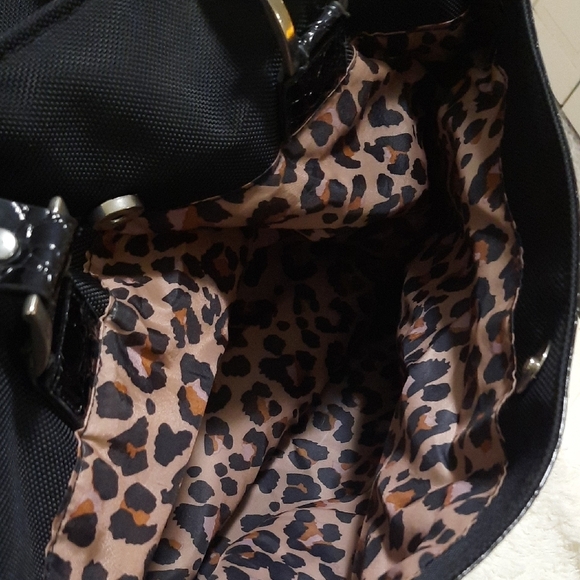 Nicole Miller New York Classic Black Overnight Shoulder Bag wi - Picture 9 of 14